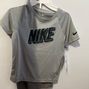 Boys Size 7 Nike Dri-fit 2-piece shirt and short sets